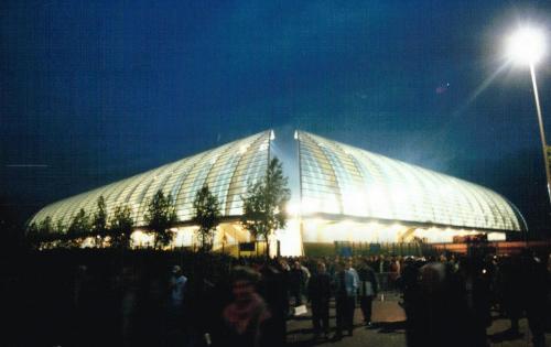 Stade de La Licorne  - Au&szlig;enansicht bei Nacht