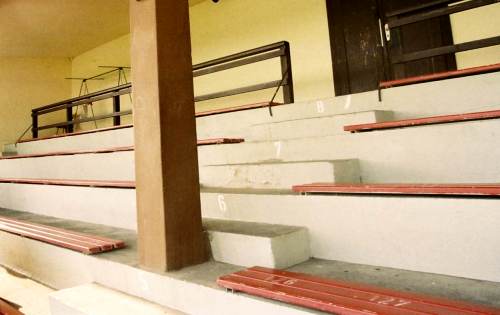 Stadion am Hessenhaus - Trib�ne Detail