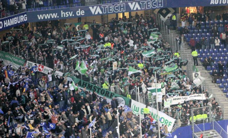 AOL-Arena/Volksparkstadion - Stimmung Ausw�rts