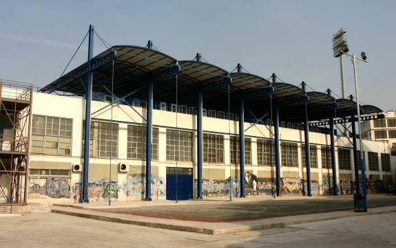 Kallithea Stadion Grigoris Lambrakis - Haupttrib&uuml;ne Au&szlig;enansicht