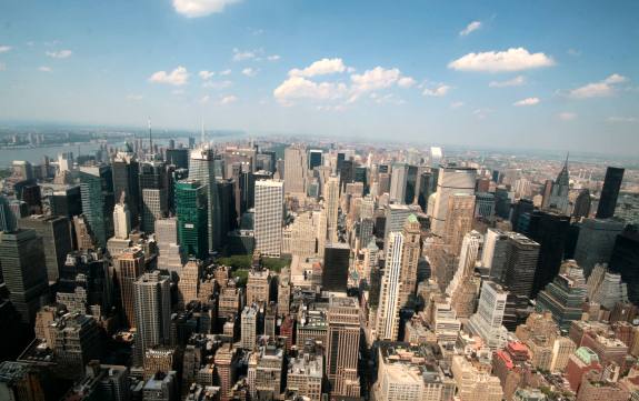 New York vom Empire State Building aus