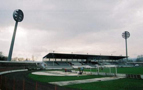 Mestsk&yacute; Stadion - Haupttrib&uuml;ne Vorderansicht
